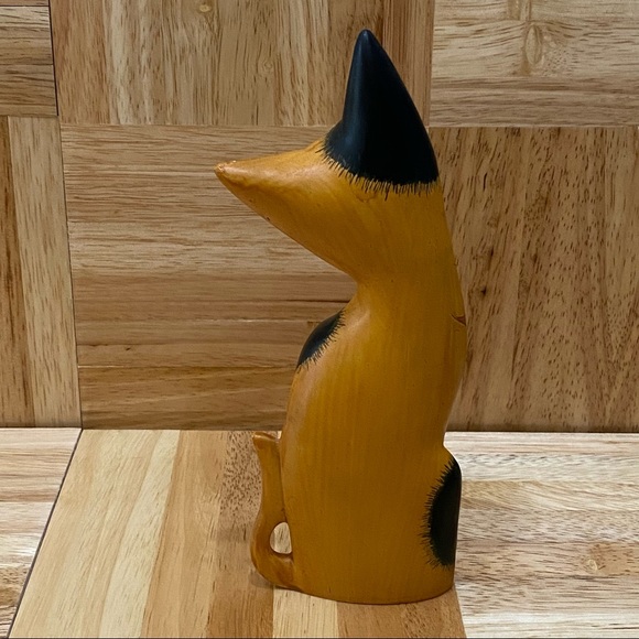 Vintage 2005 Second Nature Design Floral Friends 7 1/2” Cat Figurine Sculpture - Picture 4 of 15